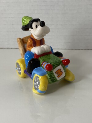 Vintage Disney "Goofy Driving Car, 3" Ceramic Figurine | eBay