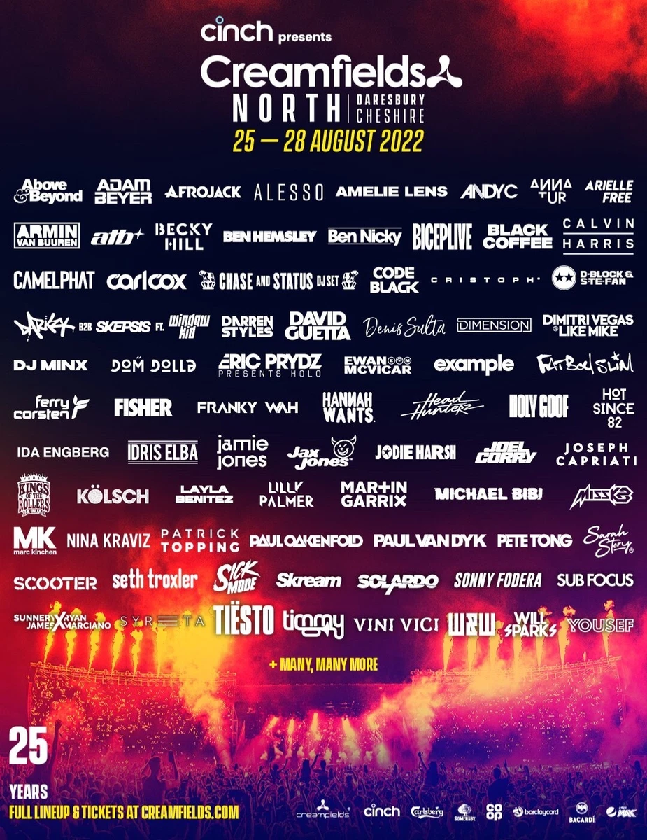 Creamfields tickets sale