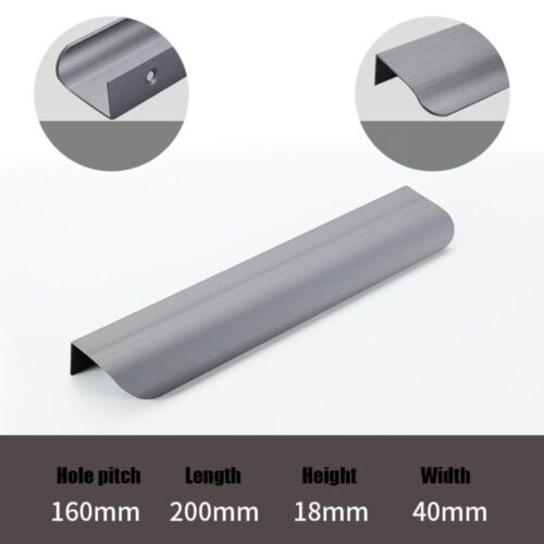Invisible Door Handle Wardrobe Cupboard Drawer Knobs Hidden Handle Cabinet Pulls - Picture 27 of 36