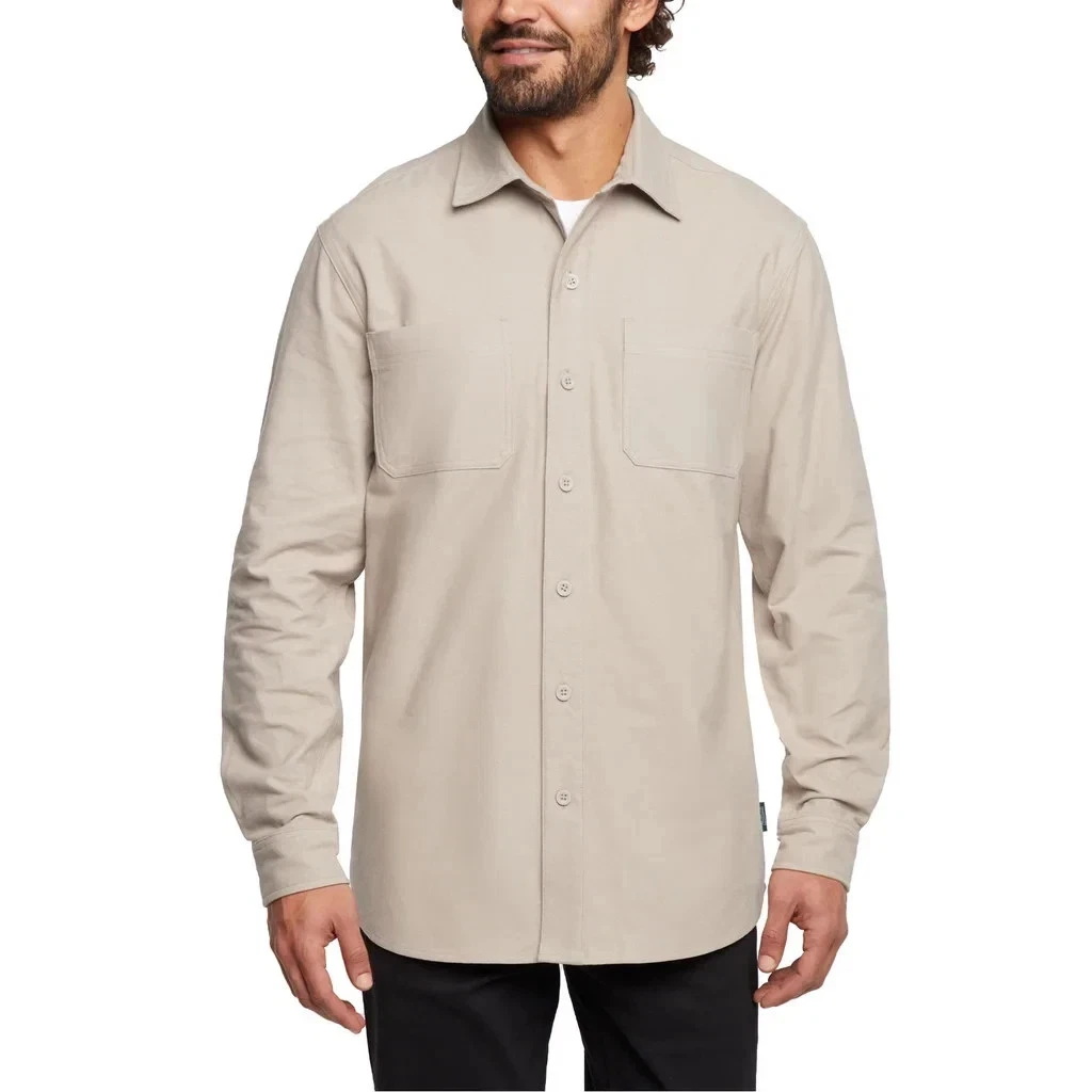 WOOLRICH Chamois Men Size XXL: Tan 100% Soft Cotton Long Sleeve Shirt NWT