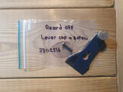Vintage Record 078 Falzhobel Hebelkappe Holzbearbeitung alte Handwerkzeuge Tischlerei