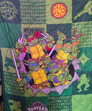 Teenage Mutant Ninja Turtle Bedding Reversible Comforter TMNT Toddler Bed Size