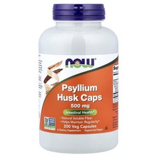 Psyllium Husk Caps, 200 Veg Capsules 0.5 g per Capsule 