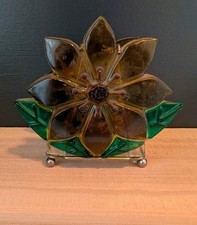 Vintage Lucite Blumen Serviettenhalter