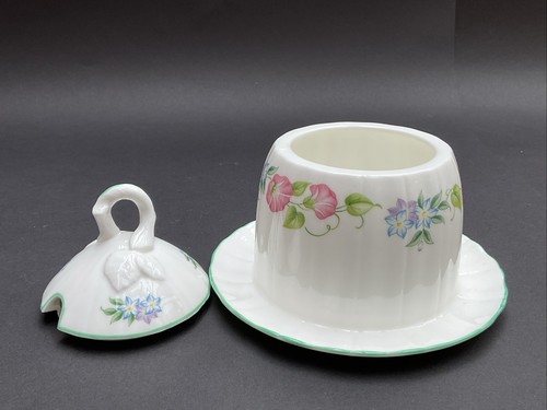 Royal Worcester' English Garden' lidded honey / jam pot - Picture 10 of 10