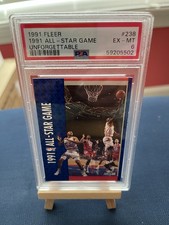 1991 Fleer 1991 All-Star Game #238 Unforgettable PSA 6 EX-MT Michael Jordan Era