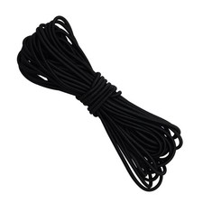 1/8inch 3 mm Round Black Elastic Cord 11 Yards Stretch Shock Cord, Bungee...