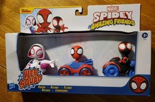 Spider-Man Spidey And His Amazing Friends 3" Web Squad Racers Set 3-Pack Hasbro