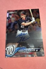 2018 Topps Chrome - Rookie Autographs Andrew Stevenson #RA-AS (AU, RC)