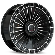 22x922x11 Giovanna Wheels Kapletta Gloss Black Machined Rims 4pcs