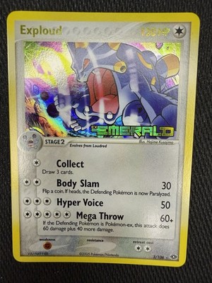 Exploud 3/106 EX Emerald Reverse Holo Rare Stamped Pokemon 2005 | eBay