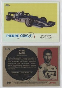 2021 Topps Chrome Formula 1 1961 Topps Sports Cars Pierre Gasly #T61-PG