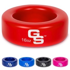 GoSports Baseball and Softball Bat Weight - 16 oz Donut - Red 