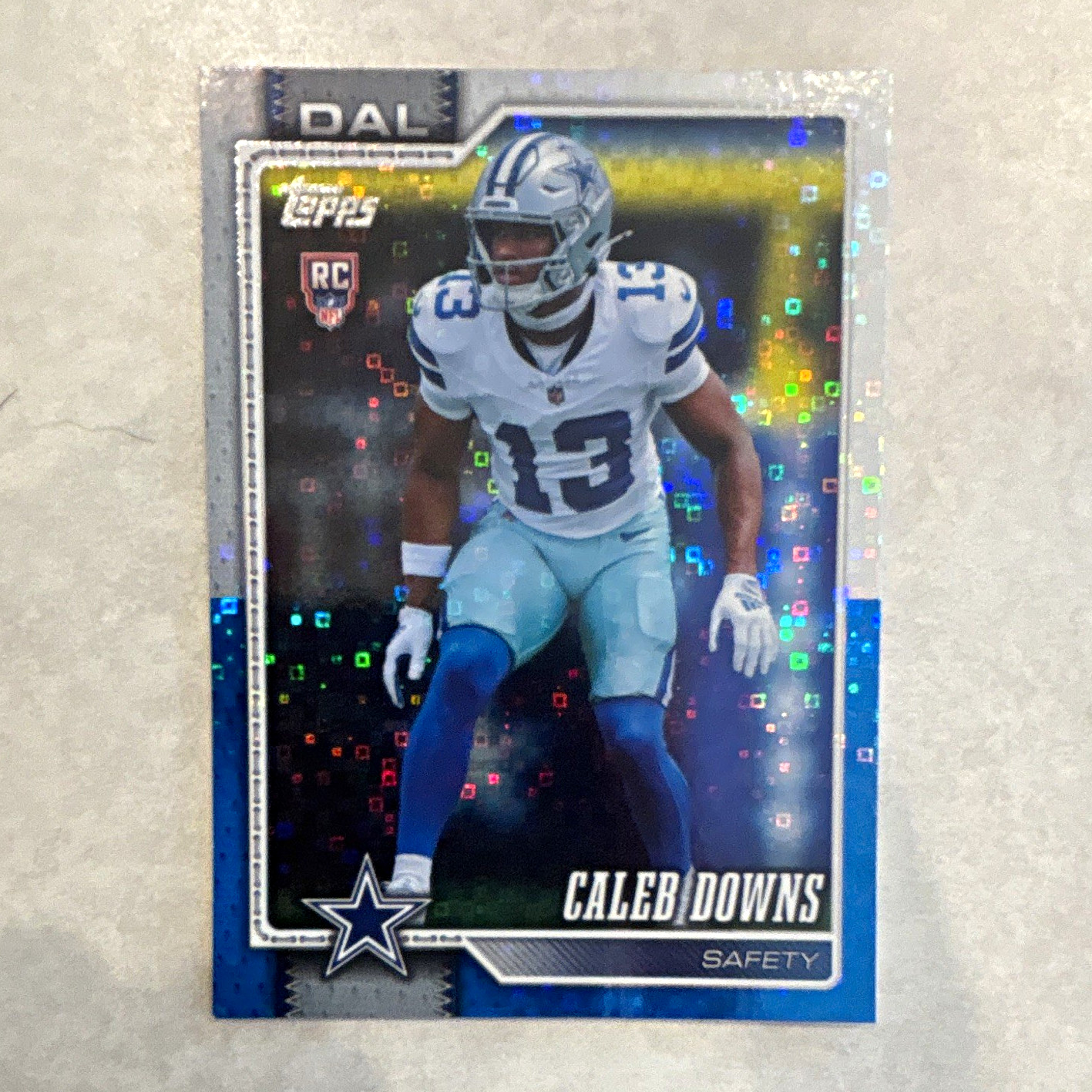 Topps Caleb Downs Dallas Cowboys 2026 Rookies Sandglitter Rookie Card #363