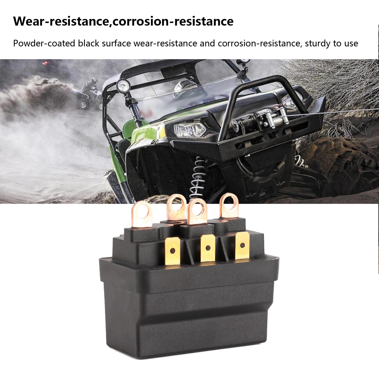 Winch Solenoid Contact Relay Contactor 12V 120A Steel Universal For ATV UTV 4X4