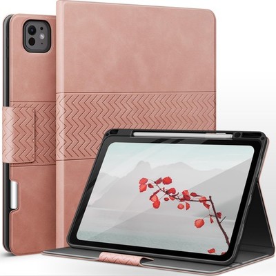 Case for iPad Pro 13 Inch (M5/M4) 2025/2024, PU Leather Case with Pencil Hold...