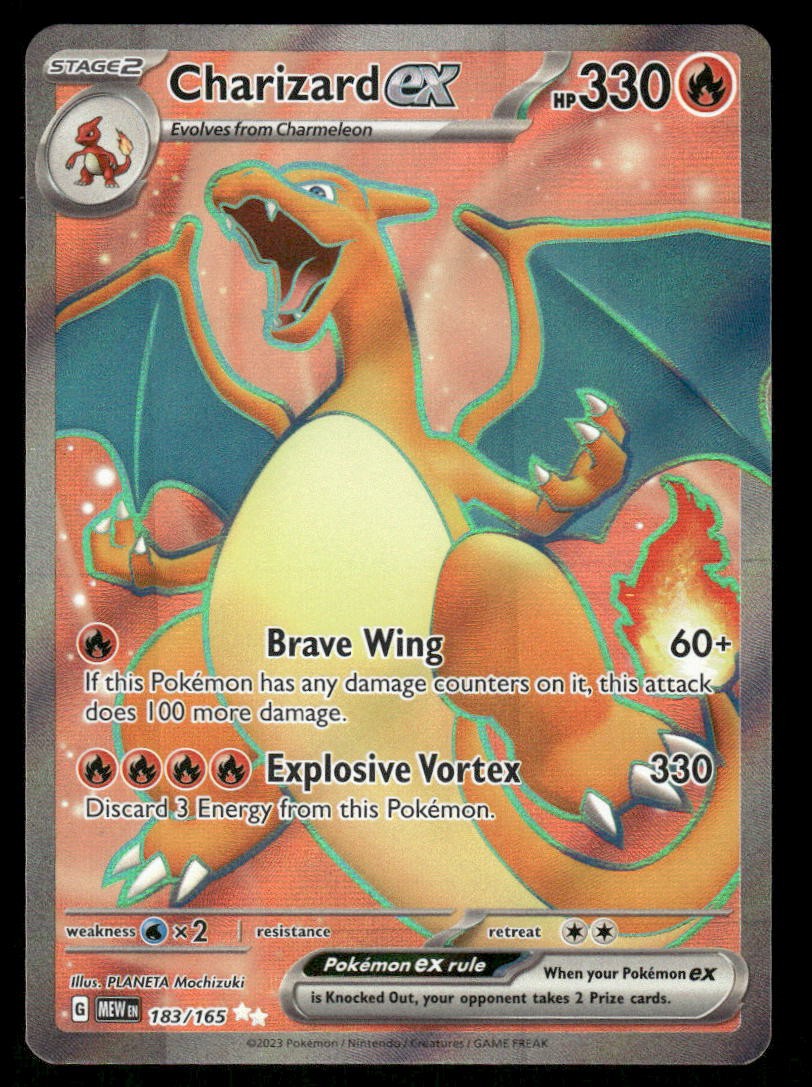 Pokemon Cards Charizard ex 183/165 151 Ultra Rare NM