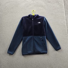 The North Face Boys Jacket XL 18/20 Blue Colorblock Fleece Activewear Zipper