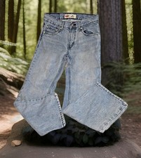 Levis 505 Straight Leg Boys Jeans Sz 14 Reg Blue W 27" L 27" 