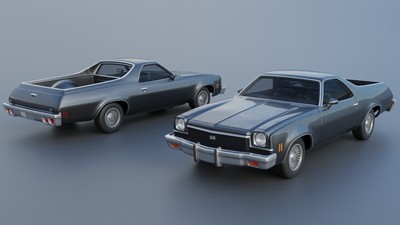 Chevrolet El Camino 1973 Modellauto Bausatz 3D gedruckt Maßstab 1/8 bis 1/25
