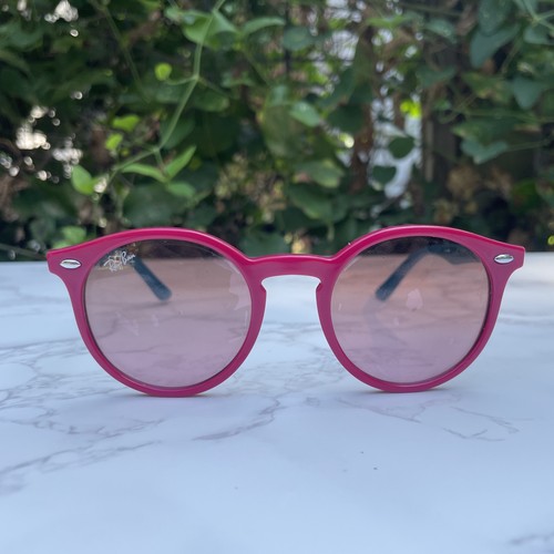 Ray Ban RJ9064S 7019/14 Pink Blue Arm Sunglasses Juniors 44-19-130 Frame Only - Picture 2 of 6
