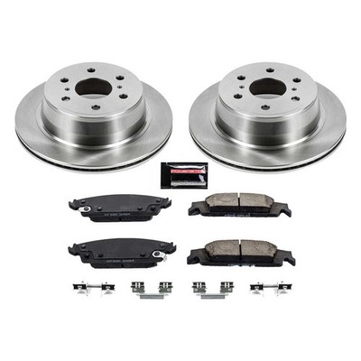 Power Stop 1-Click Daily Driver Brake Kits Rear OE Replacement Rotors Z16