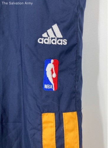 Adidas Boys Blue Striped Indiana Pacers NBA Basketball Track Pants Size X-Large - Picture 3 of 6