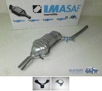 Imasaf ESD Auspuff Endtopf für Audi A6+Avant S6 Quattro Links 1999-2005 +ZubehöR