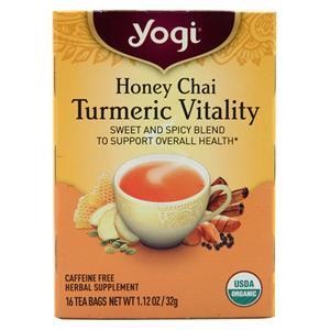 Yogi Turmeric Vitality Tea Медовый чай - Без кофеина, 16 шт.