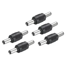 5Pcs DC Power Connector Adapter 5.5mmx2.1mm Male to Male Cable Jack