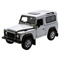 Welly 22498 Land Rover Defender Silber MaßStab 1:24 Modellauto