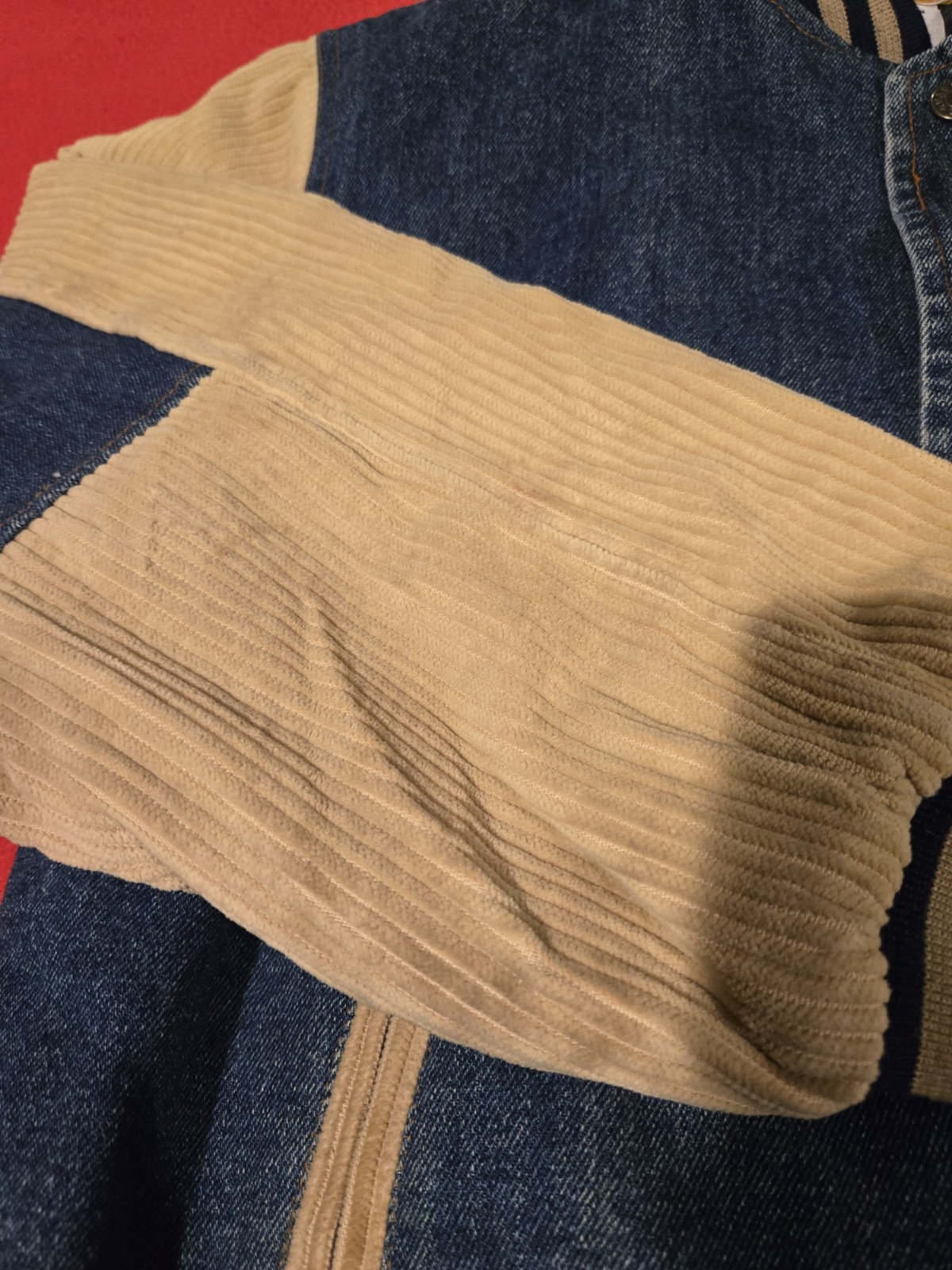 Vintage Basic Editions Denim Jacket With Corduroy… - image 8