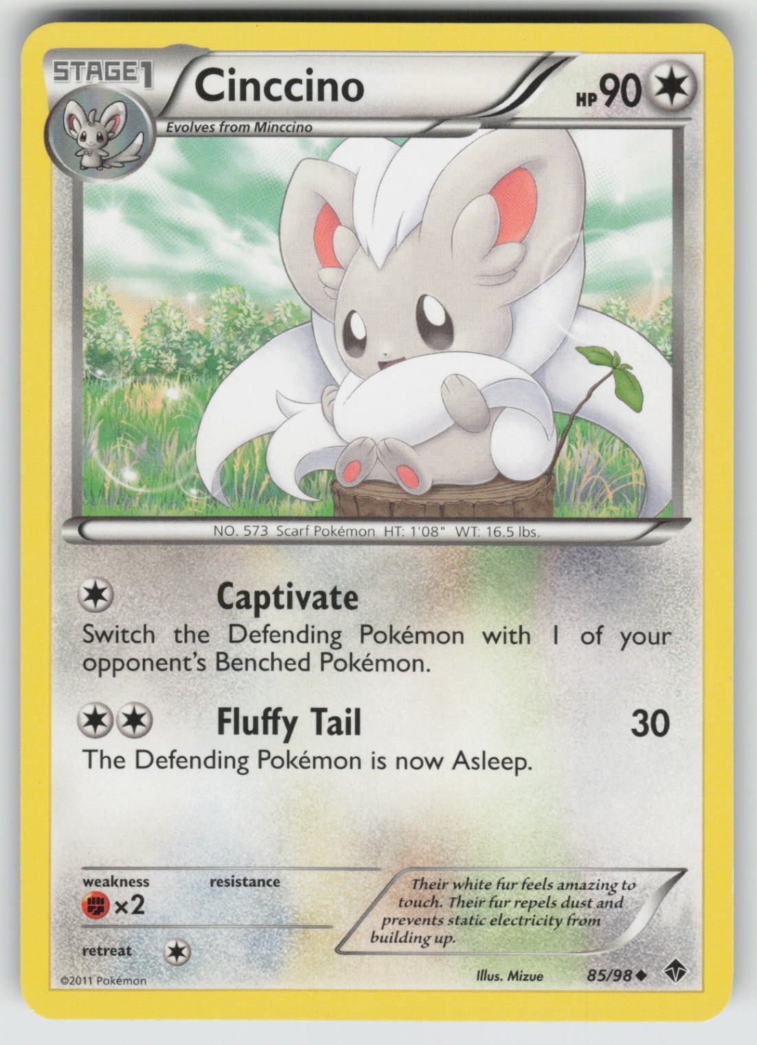 Cinccino Uncommon Emerging Powers 85/98 Pokemon