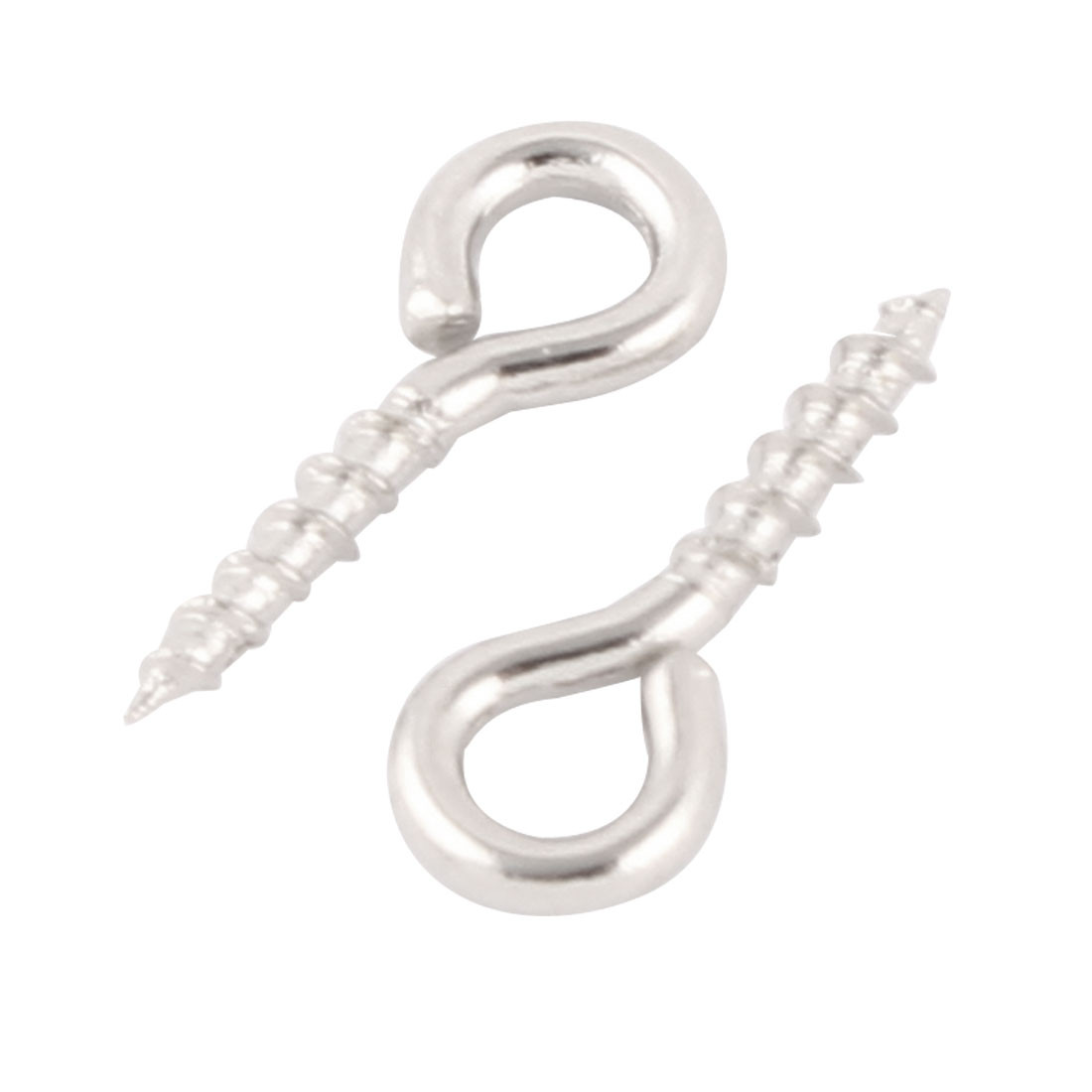 Uxcell 2.1" Screw Eye Hooks - 20 Pack Golden Plate Hanger Hooks For Ceiling & Wall