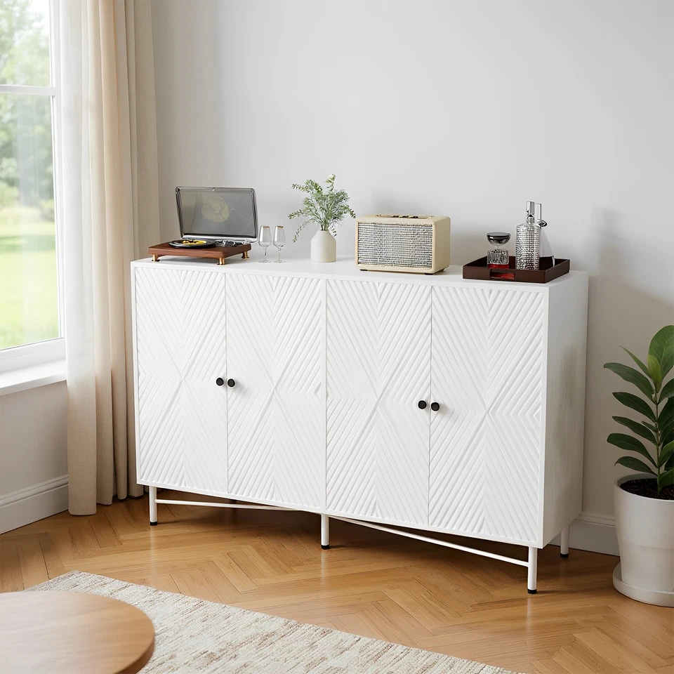 Armario Despensa Cocina con Estantes Ajustables Aparador Buffet Armarios Almacenamiento🌟 Foto 2 de 4