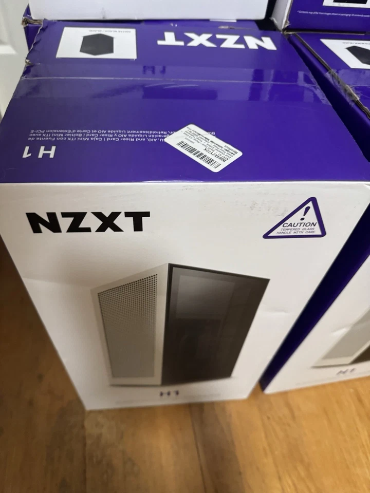 NZXT H1 Mini ITX Gaming Tower Case Matte White / Black New W/ 650W PSU - Image 2 of 2
