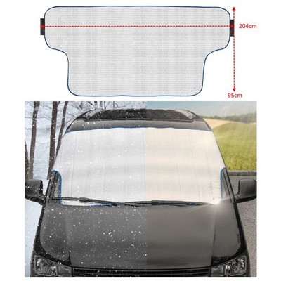 Alu Frontscheibenabdeckung XXL Sonnenschutz Transporter Auto Sommer VAN PKW