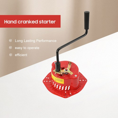 #ad Hand Crank No pull Starter for Petrol Engine Generator Dosing Machine Red Black $85.99