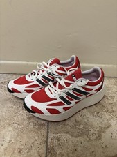 adidas Adizero Aruku Lace Up Mens Red White Sneakers Casual Shoes JI0308 Sz 8