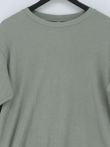 Uniqlo Women's Jumper XL Green Cotton with Polyester Crew Neck Pullover - Picture 3 of 5