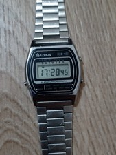 Orologio Lorus Quartz Uomo Y799-4010 Cronografo Digitale Ottime Condizioni Raro