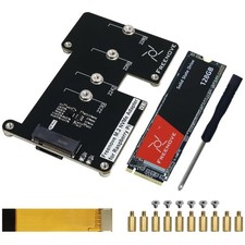 Upgrade Raspberry Pi 5 Storage: 128GB SSD M.2 HAT Adapter