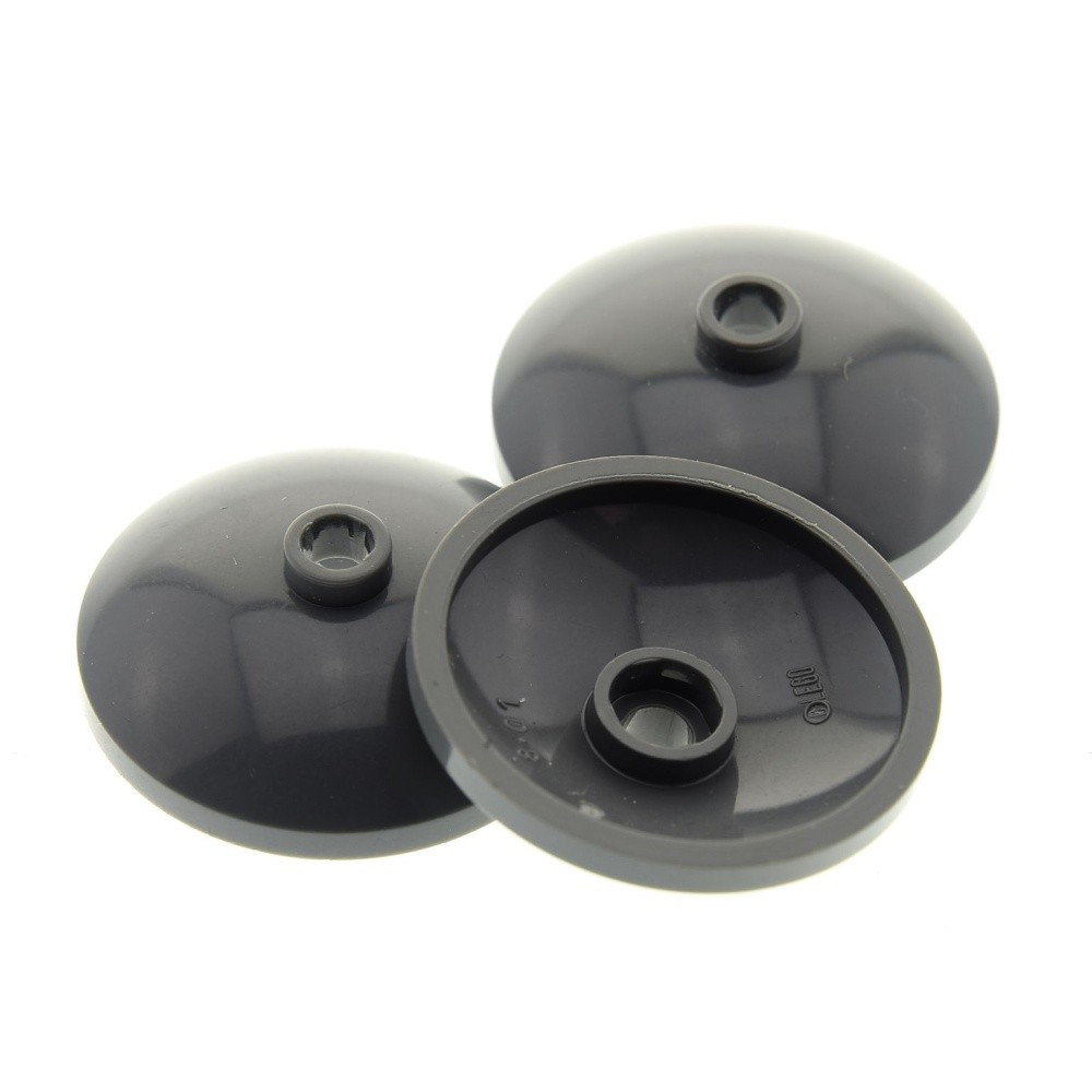 3x LEGO Sat Radar Dish 3x3 New Dark Gray, Shield 4210865 43898