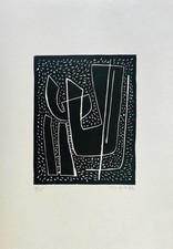 Alberto MAGNELLI - "La Ferrage IV" - 1970 - Linogravure originale signée