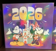Disney Parks 2026 WDW Mickey Mouse  Minnie Mouse Castle 4 Parks Photo Album NEW
