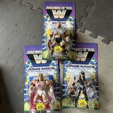 Mattel Masters of the WWE Universe Steph McMahon Goldberg Ultimate Warrior NIB