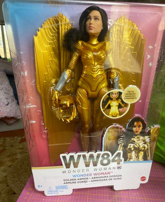 Wonder Woman Puppe WW84 Golden Armor Mattel Doll Unboxed