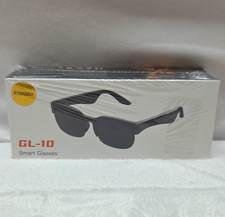 GL-10 Smart Glasses Black Bluetooth Wireless AI Translation Sunglasses