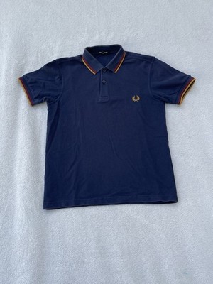Mens Fred Perry M3600 Polo Navy blue Uniform essentials sz S