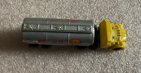 Micro Machines Yellow Shell Oil Fuel Tanker Semi Truck Galoob